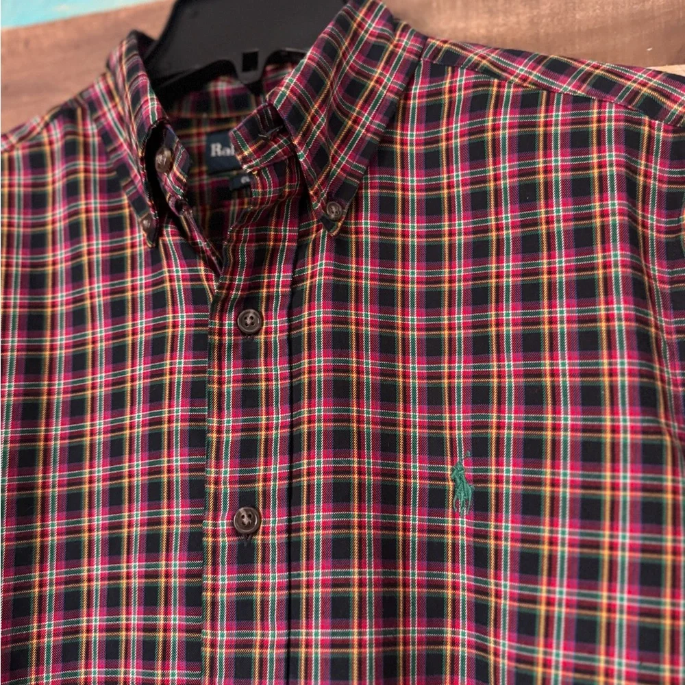 Polo Ralph Lauren Classic Fit Button Down  Preppy Plaid Tartan| Size S - Picture 3 of 6
